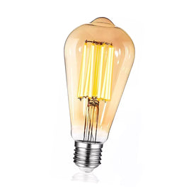 Paq. de 8 Pzas. de Foco de led tipo vintage de luz Cálida 4w LED2700K  MEGALUZ  VTG04W3(8) - Hergui Musical
