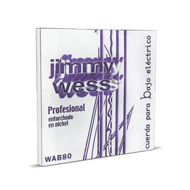 CUERDA 3RA P/ BAJO ELÉCTRICO JIMMY WESS WAB80        WAB80 - Hergui Musical