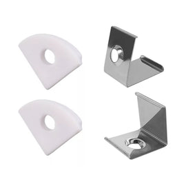 KIT DE INSTALACIÓN PARA PERFIL ALUMINIO TRIANGULAR ESQUINERO CON ÓPTICA  WINLED   WAC-027 - Hergui Musical
