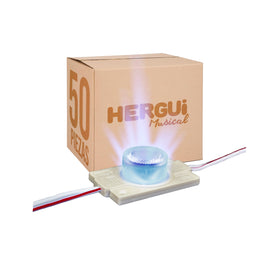 PAQ. 50 PZAS. DE MODULO SUPER LED CON OPTICA 1.4W BLANCO FRIO EXTERIOR  WINLED   WMO-014(50) - Hergui Musical