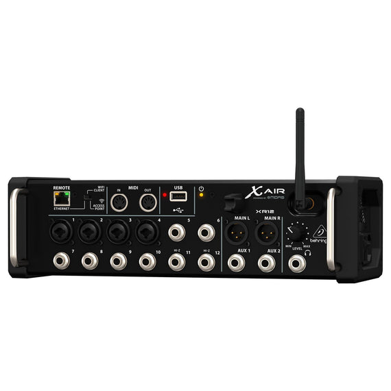 MEZCLADORA BEHRINGER DIGITAL DE RACK PARA TABLETS IPAD/ANDROID 12 ENTRADAS CON 4 PREAMPS MIDAS, 8 ENTRADAS DE LÍNEA, IDEAL PARA APLICACIONES EN VIVO   XR12 - Hergui Musical