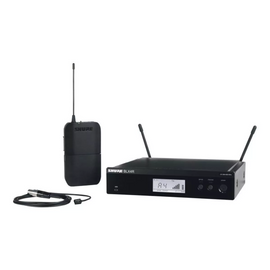 Sistema Inalámbrico con micrófono lavalier condensador, cápsula WL93  SHURE   BLX14R/W93 - Hergui Musical