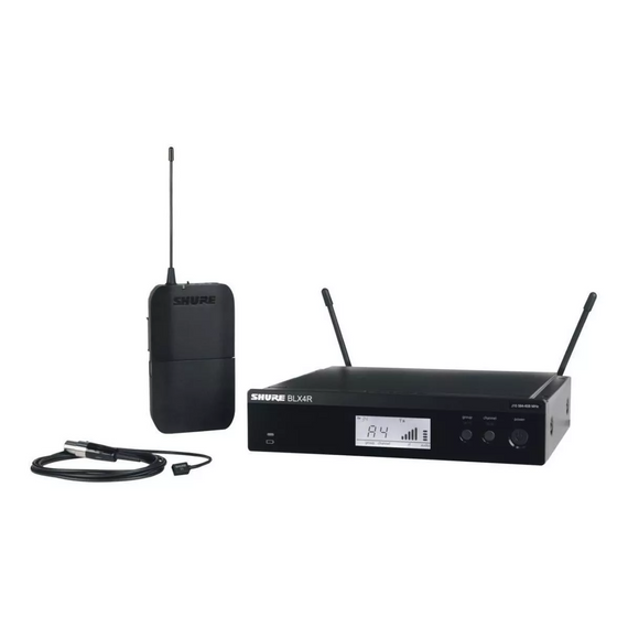Sistema Inalámbrico con micrófono lavalier condensador, cápsula WL93  SHURE   BLX14R/W93 - Hergui Musical
