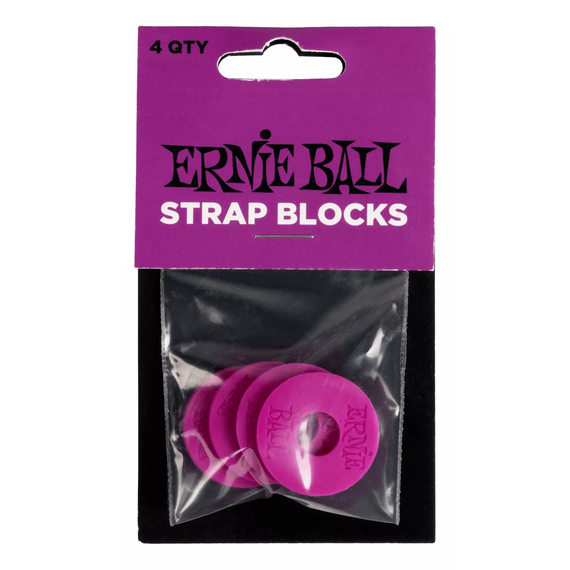 SEGUROS ERNIE BALL PARA TAHALI, PLASTICO MORADO (4 PZAS.)  5618 - Hergui Musical