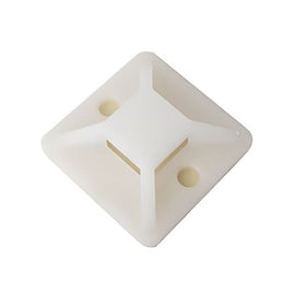 Paq. 100 Pzas. DE BASE PARA CINCHO DE NYLON 30x30mm  ELECTROCENTER  NEP-ELE-276 - Hergui Musical