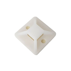 PAQ. 100 Pzas. DE BASE PARA CINCHO DE NYLON 25x25mm  ELECTROCENTER  NEP-ELE-275 - Hergui Musical