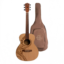 Guitarra acústica Pacífica Q 38", Incluye funda acolchada  BAMBOO  GA-38-PACIFICA-Q - Hergui Musical