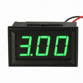 VOLMETRO DISPLAY DIGITAL AC 30-500V VERDE 8 AMP  NEPTRONICS   NEP-ELE-158 - Hergui Musical