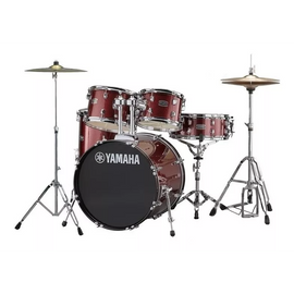 Batería Rydeen Burgandy Glitter c/herrajes JHWRD  YAMAHA  JRDP2F5BGGHW - Hergui Musical