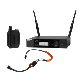 Sistema inalámbrico de Diadema con Micrófono cardioide en diadema SM31, transmisor de cuerpo GLXD1+ y receptor GLXD4+, bat. SB904  SHURE  GLXD14+/SM31-Z3 - Hergui Musical