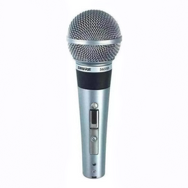 Micrófono clásico de colección, Vocal, Dinámico, Cardioide, Esfera, Cromado, Switch, doble impedancia  SHURE  565SD-LC - Hergui Musical