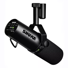 Micrófono para Instrumento ó Vocal, Dinámico, Cardioide, Incluye preamplificador con ganancia 0, +18 y +28 dB  SHURE  SM7DB - Hergui Musical