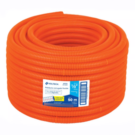 METRO DE POLIDUCTO 1/2" CORRUGADO FLEXIBLE CON GUÍA  TRUPER   PF-1/2GM - Hergui Musical