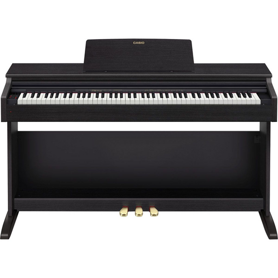 Piano digital de 88 teclas con acción de martillo en escala Tri-Sensor, carcasa en color negro, teclas de imitación de ébano y marfil  CASIO  AP-270BK - Hergui Musical