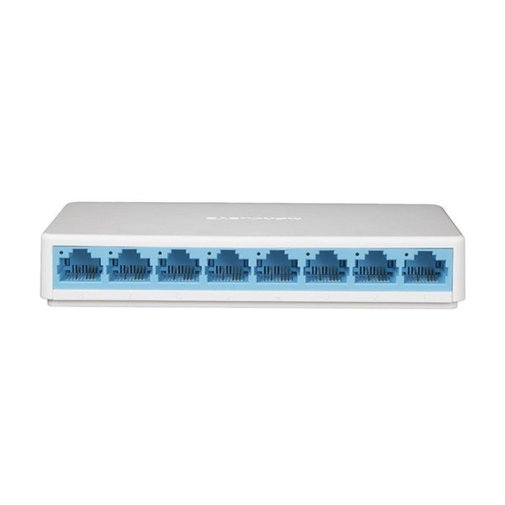 MINI SWITCH 8 PUERTOS, COLOR BLANCO  MERCUSYS   MS108 - Hergui Musical