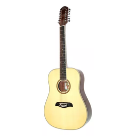 Guitarra acústica 12 cuerdas, estilo dreadnought, Natural, calidad artesanal, terminadobrillante  OSCAR SCHMIDT OD312-NAT - Hergui Musical