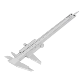 Calibrador vernier analógico 6" acero inox, std y mm, truper  CAL-6MP - Hergui Musical