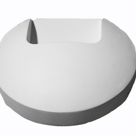 LUMINARIA LED CORTESIA EMP REDONDA BLANCA EXTERIOR 2W BLANCO CALIDO  ARTLITE   ADE-404 - Hergui Musical