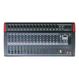 MEZCLADORA AMPLIFICADA 16 CANALES DIRECTOS 150w RMS, DSP, INTERFAZ, BLUETOOTH  SOUNDTRACK   MIX-1600DSP - Hergui Musical