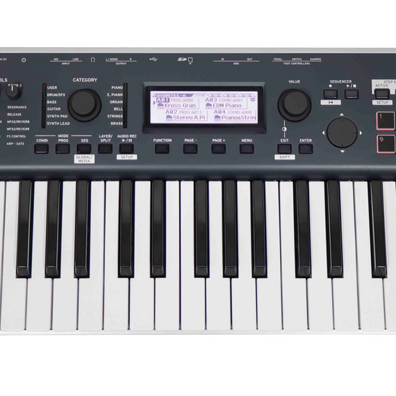 SINTETIZADOR DE 61 TECLAS WORKSTATION, AZUL OBSCURO Y PLATA  KORG   KROSS2-61