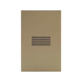 PLACA DORADA LUXURY ZUMBADOR PLÁSTICO ABS 77X124MM  ARTLITE  APL-514 - Hergui Musical