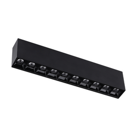 LUMINARIA LINEAL SOBREPONER EN TECHO COLOR NEGRO  ARTLITE  ADE-710 - Hergui Musical