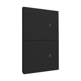 PLACA NEGRO MATE LUXURY SMART WiFi BT APAGADOR DE 2 INTERRUPTORES CON NEUTRO  ARTLITE  APL-616 - Hergui Musical