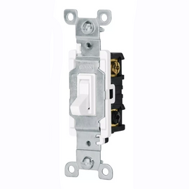 INTERRUPTOR VERTICAL DE PALANCA 3 VIAS STANDARD BLANCO    VOLTECK   APSE-ESB - Hergui Musical