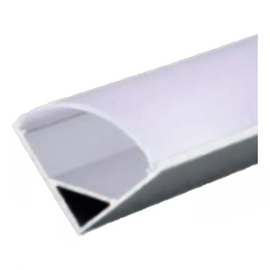 PERFIL DE ALUMINIO ANONIZADO TRIANGULAR ESQUINERO CON ÓPTICA EN  CUBIERTA PC OPALINA PARA TIRA LED  WINLED  WAC-026 - Hergui Musical