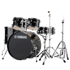 Batería Rydeen Black Glitter c/herrajes JHWRD y Set de platillos J014USET  YAMAHA  JRDP2F5BLGUSET - Hergui Musical