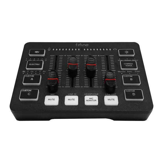 INTERFAZ MEZCLADORA STREAMING FIFINE SOUNDTRACK  SC3 - Hergui Musical