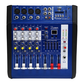 MEZCLADORA AMPLIFICADA 4 CANALES STEREO, 150w RMS x CANAL, SOUNDTRACK   4749MIX-4AMP3 - Hergui Musical