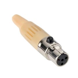 Jack Mini tipo XLR de 4 Pines, color beige  RADOX  705-352 - Hergui Musical
