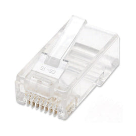 Paq. 100 Pzas. de PLUG RJ45 CAT6 MULTIFILAR UTP BOTE 100 PZAS ORO 15-MICRAS  INTELLINET  502344(100) - Hergui Musical