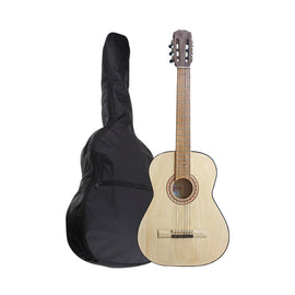 Guitarra acústica cuerdas de Nylon madera de pino, Incluye: Funda Acuarian  ESMI  PAQ-G2-A+GEC02 - Hergui Musical