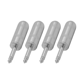 PAQ. 4 PZAS. DE PLUG 6.3mm MONO METALICO JUMBO  KAPTON   PL-161ML(4) - Hergui Musical