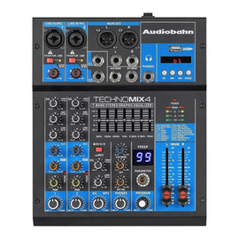 Mezcladora pasiva 4 canales  AUDIOBAHN  TECHNO-MIX4 - Hergui Musical