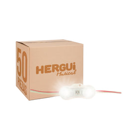 PAQ. 50 PZAS. DE MODULO 2 LEDS SAMSUNG SMD2835 1W BLANCO NEUTRO 4000K EXTERIOR  WINLED   WMO-018(50) - Hergui Musical