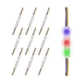 PAQ. 10 PZAS. DE MODULO 3 LEDS SMD5050 0.72W RGB EXTERIOR  WINLED   WMO-001(10) - Hergui Musical