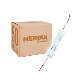 PAQ. 50 PZAS. DE MODULO 3 LEDS SMD2835 0.72W BLANCO FRIO EXTERIOR  WINLED   WMO-008(50) - Hergui Musical