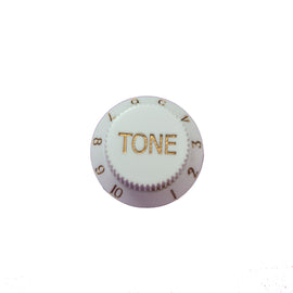 Perilla plastico blanco tono para potenciometro  RADOX   043-041 - Hergui Musical