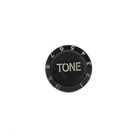Perilla plastico negro tono para potenciometro  RADOX   043-042 - Hergui Musical
