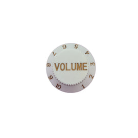Perilla plastico blanco volumen para potenciometro  RADOX   043-043 - Hergui Musical