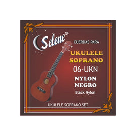 JGO DE CUERDAS P/ UKULELE NYLON NEGRO  SELENE   06-UKN - Hergui Musical