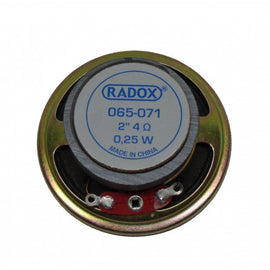 BOCINA REDONDA 2"  0.25 W 4 OHM (CERAMICA)  RADOX   065-071 - Hergui Musical
