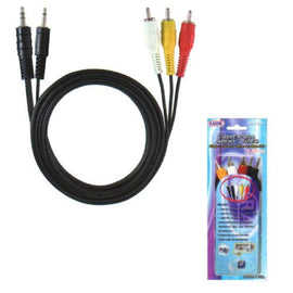 CABLE P/A PL 3.5 ST/ MONO-3 PL RCA 1.80m  RADOX   080-045 - herguimusical