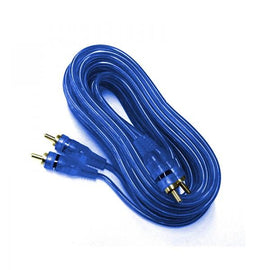 CABLE 2 RCA A 2 RCA AZUL LIBRE OXI. ORO 6m  RADOX   080-125 - herguimusical