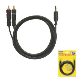 CABLE DE 1 PLUG 3.5 A DOS RCA MACHOS RADOX 080-161  RADOX   080-161 - herguimusical