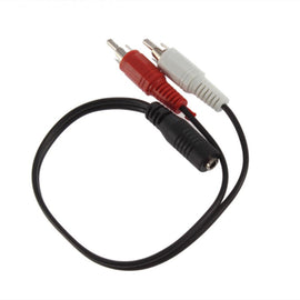 CABLE 2 PLUGS RCA HEMBRA A 1 PLUG RCA MACHO 40 cm   RADOX   081-061 - herguimusical