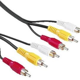 CABLE P/ AUDIO/VIDEO 3PL-3PL RCA 1.80m  RADOX   080-047 - herguimusical